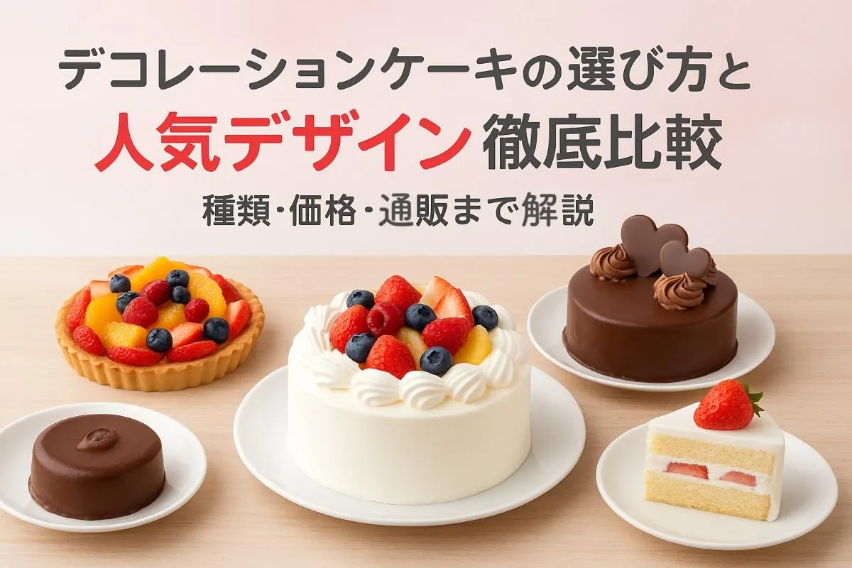 デコレーションケーキの選び方と人気デザイン徹底比較｜種類・価格・通販まで解説