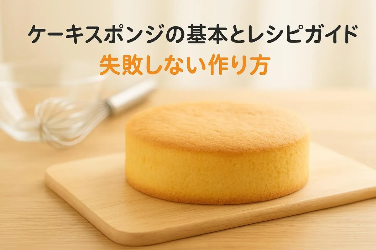ケーキスポンジの基本とレシピガイド｜失敗しない作り方