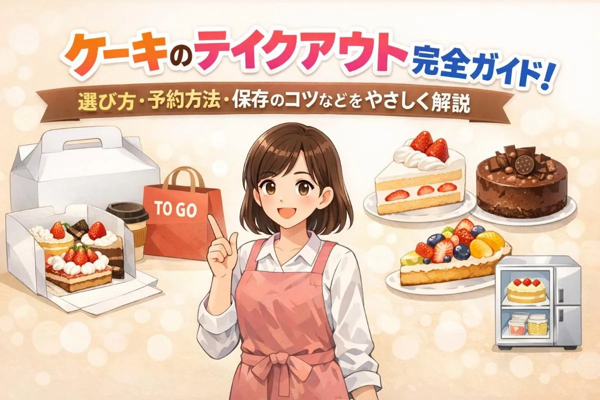 ケーキのテイクアウト完全ガイド｜選び方・予約方法・保存のコツなどをやさしく解説