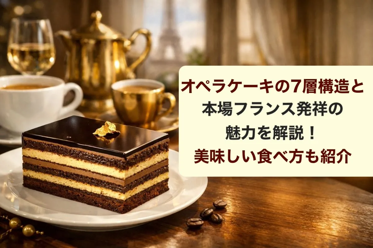 オペラケーキの7層構造と本場フランス発祥の魅力を解説！美味しい食べ方も紹介