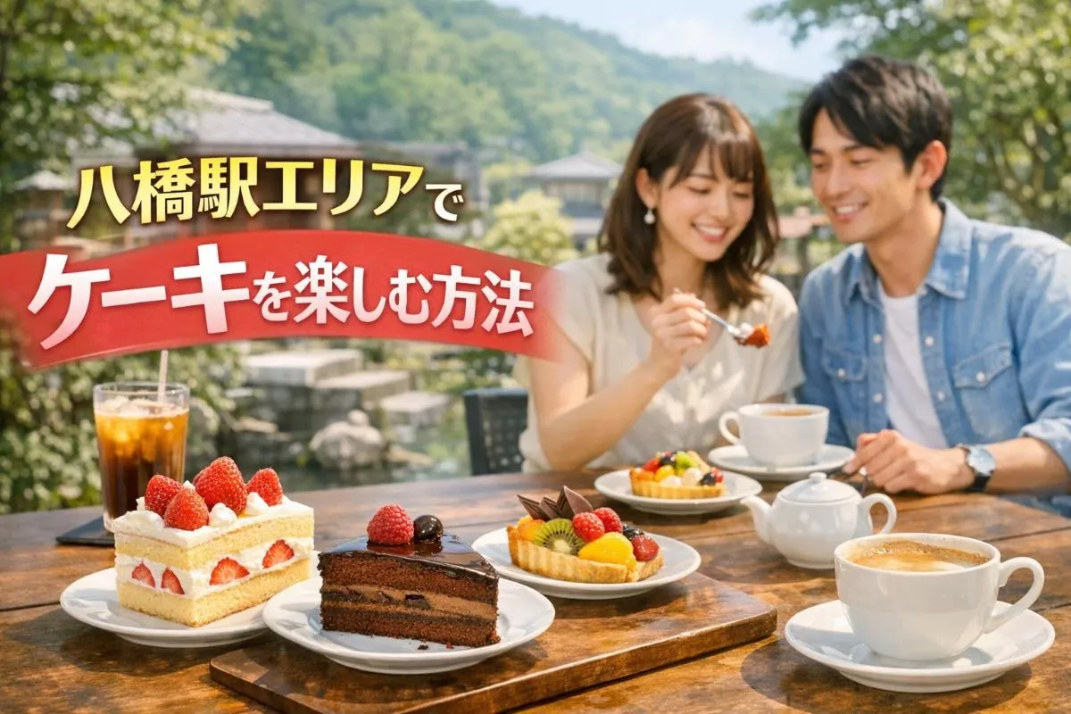 八橋駅エリアでケーキを楽しむ方法