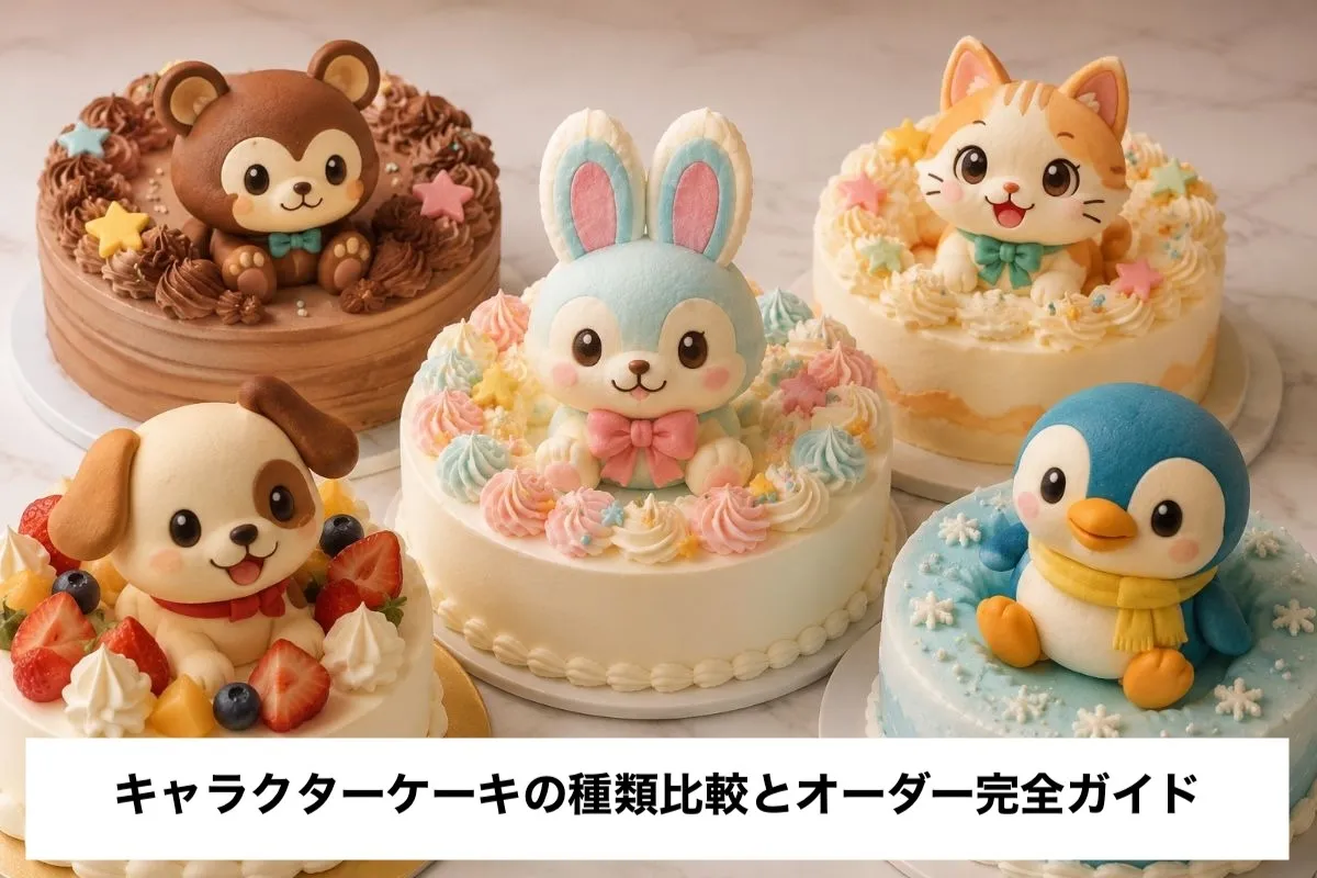 キャラクターケーキの種類比較とオーダー完全ガイド
