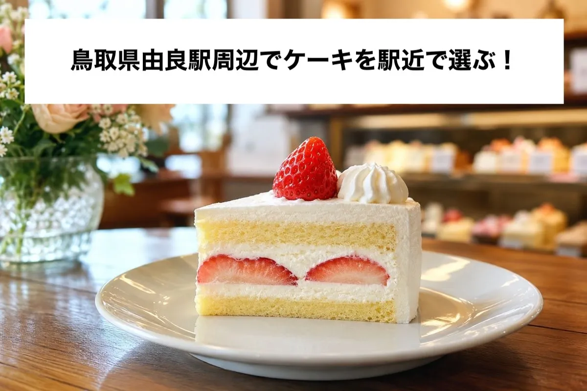 鳥取県由良駅周辺でケーキを駅近で選ぶ！